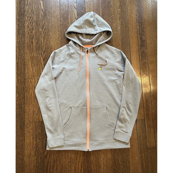 Magnolia Lane Hoodie Women's Small Gray Masters Full Zip Golf Logo‎ Pullover - Picture 1 of 8